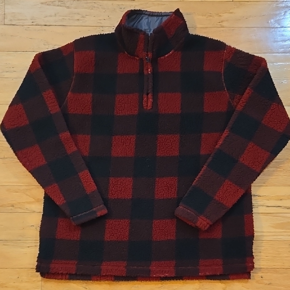 Wrangler Authentic 1/4 Zip Pullover Mens Size Medium